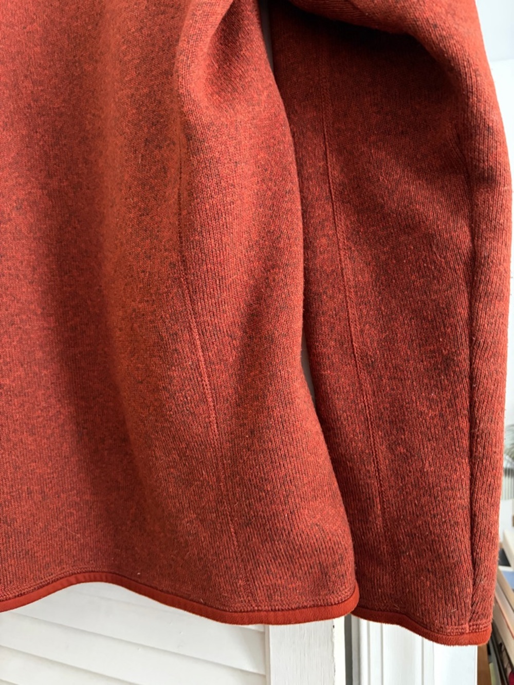 Patagonia Burnt Orange Full-Zip Fleece Jacket - Picture 7 of 8